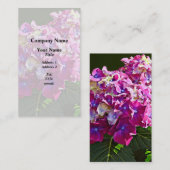 ピンクのあじさい2つ 名刺 (正面/裏面)