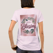 ピンクのあなたは祝福Tシャツ Tシャツ (裏面)