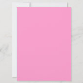 ピンクのあひるの列のベビーシャワーの招待状 招待状 (裏面)