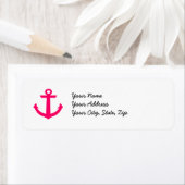 ピンクのいかりラベル ラベル (インサイチュ)