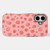 ピンクのいちご柄 Case-Mate iPhoneケース (裏面 (横))