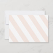 ピンクのおとぎ話のプリンセスのベビーシャワーRSVPカード 出欠カード (裏面)