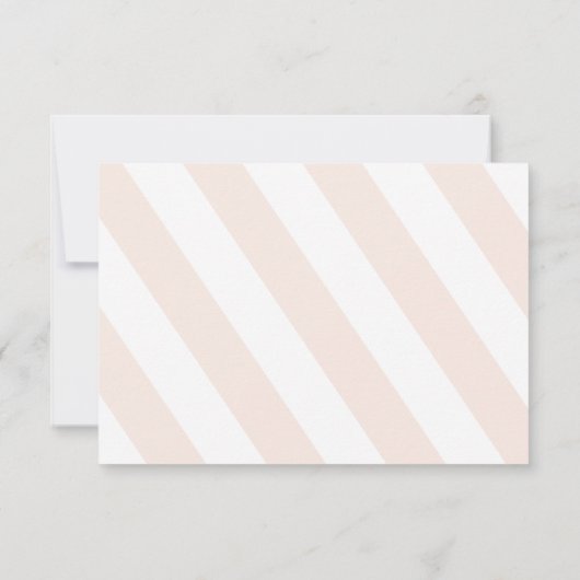 ピンクのおとぎ話のプリンセスのベビーシャワーRSVPカード 出欠カード (裏面)