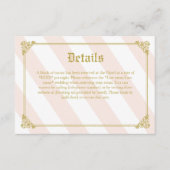 ピンクのおとぎ話の明細カード エンクロージャーカード (正面)