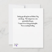 ピンクのおばあちゃんの母の日カード ノートカード (裏面)