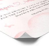 ピンクのおむつラッフルを楽しく待つ ポスター (角)