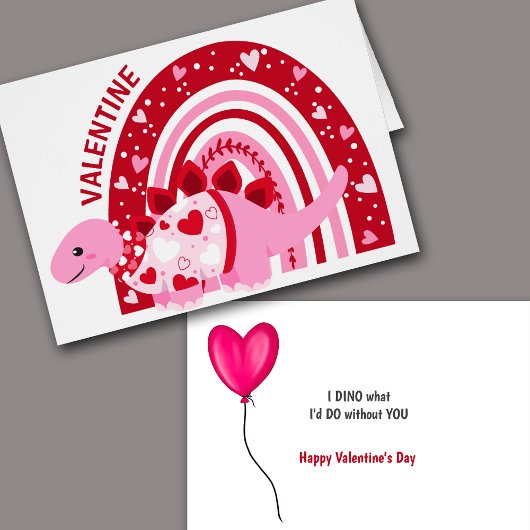 ピンクのおもしろいレインボーバレンタイン