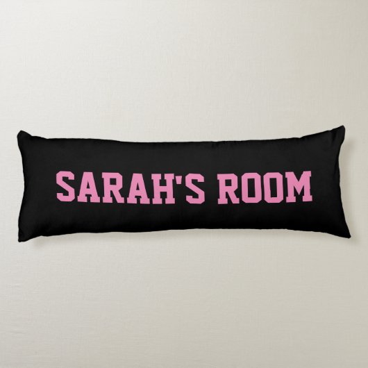 ピンクのおもしろい口ひげの女の寝室のベッドデコール ボディピロー (裏面)