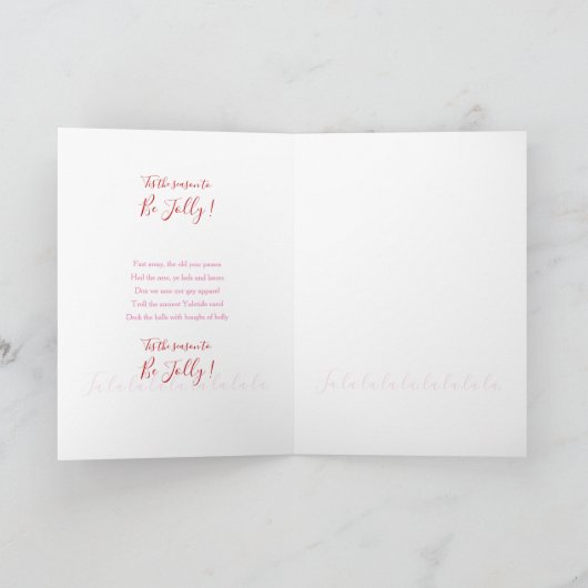 ピンクのおもしろい水色のナツクラッカーバレエ シーズンカード (内部)