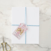 ピンクのお城のプリンセスの誕生日(お姫様・すべての年齢) ギフトタグ (より糸付き)