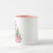 ピンクのお祭りキッテンコーヒー マグカップ (中央)