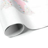 ピンクのお菓子の家の包装紙 ラッピングペーパー (ロールコーナー)