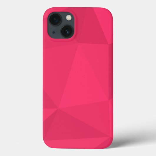 ピンクのかっこいいユニークなトレンドの三角illustration Case-Mate iPhoneケース (裏面)