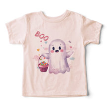 ピンクのかわいいおばけのハロウィンパーティーパンプキンパッチ