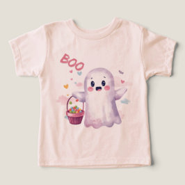 ピンクのかわいいおばけのハロウィンパーティーパンプキンパッチ
