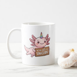 ピンクのかわいいウーパールーパー マグカップ - 私はユニコーンじゃない ギフト
