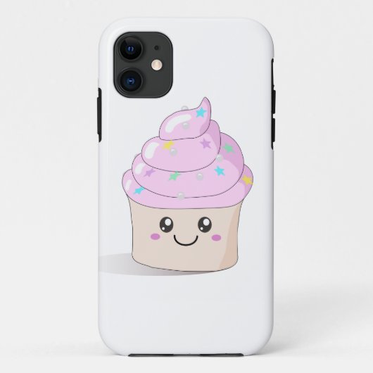 ピンクのかわいいカップケーキ Case-Mate iPhoneケース (裏面)