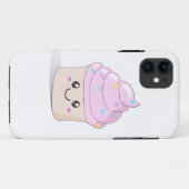 ピンクのかわいいカップケーキ Case-Mate iPhoneケース (裏面(横))