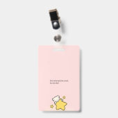 ピンクのかわいいバッジ バッジ (正面 (クリップ付))