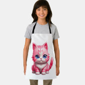 ピンクのかわいい子ネコ エプロン (インサイチュ)
