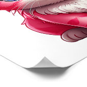 ピンクのかわいい子ネコ ポスター (角)