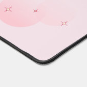 ピンクのかわいい美意識の輝き デスクマット (コーナー)