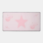 ピンクのかわいい美意識の輝き デスクマット (正面)