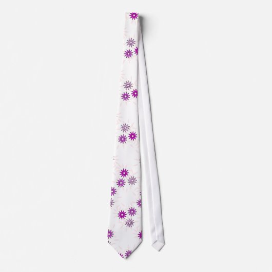 ピンクのかわいい花 ネクタイ (正面)