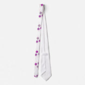 ピンクのかわいい花 ネクタイ (裏面)