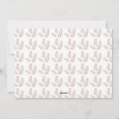 ピンクのが付いた白い背景 シーズンカード (裏面)