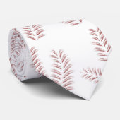 ピンクのが付いた白い背景 ネクタイ (ロール)