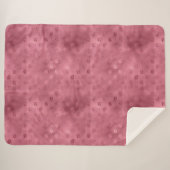 ピンクのきらきら光る唇 シェルパブランケット (正面(横))