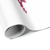 ピンクのきらめくバレリーナ ラッピングペーパー (ロールコーナー)