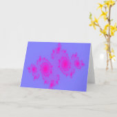 ピンクのくしゃみグリーティングカード カード (黄色い花)