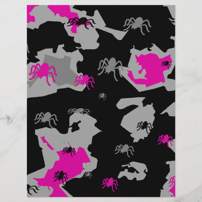 ピンクのくもの迷彩柄 (正面)