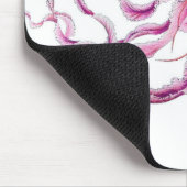 ピンクのくらげの航海のなか沿岸マウスパッド マウスパッド (コーナー)