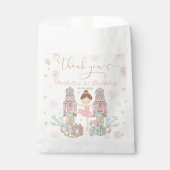 ピンクのくるみ割り人形のウィンターオンデーランド 1歳の誕生日 フェイバーバッグ (正面)