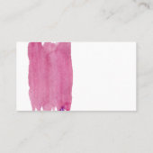ピンクのこんにちは名刺 名刺 (裏面)