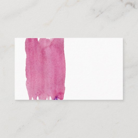 ピンクのこんにちは名刺 名刺 (裏面)