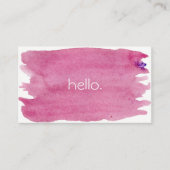 ピンクのこんにちは名刺 名刺 (正面)