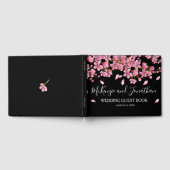 ピンクのさくらんぼがブラック結婚ズに咲く ゲストブック (全面)