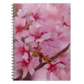 ピンクのさくらんぼに日本の染まる ノートブック (正面)