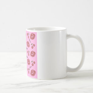 ピンクのさくらんぼのキス ロカビリー RAB コーヒーマグカップ