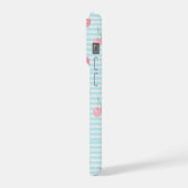 ピンクのさくらんぼの夏 iPhoneケース (左側面)