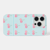 ピンクのさくらんぼの夏 iPhoneケース (裏面横)