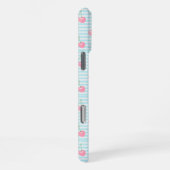ピンクのさくらんぼの夏 iPhoneケース (右側面)