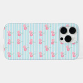 ピンクのさくらんぼの夏 iPhoneケース (裏面横)