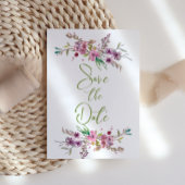 ピンクのさくらんぼの花のフローラ日付を保存 セーブザデート