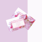 ピンクのさくらんぼの花 – 写真 名刺