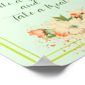 ピンクのさくらんぼ結婚が咲き誇る一発 ポスター (角)